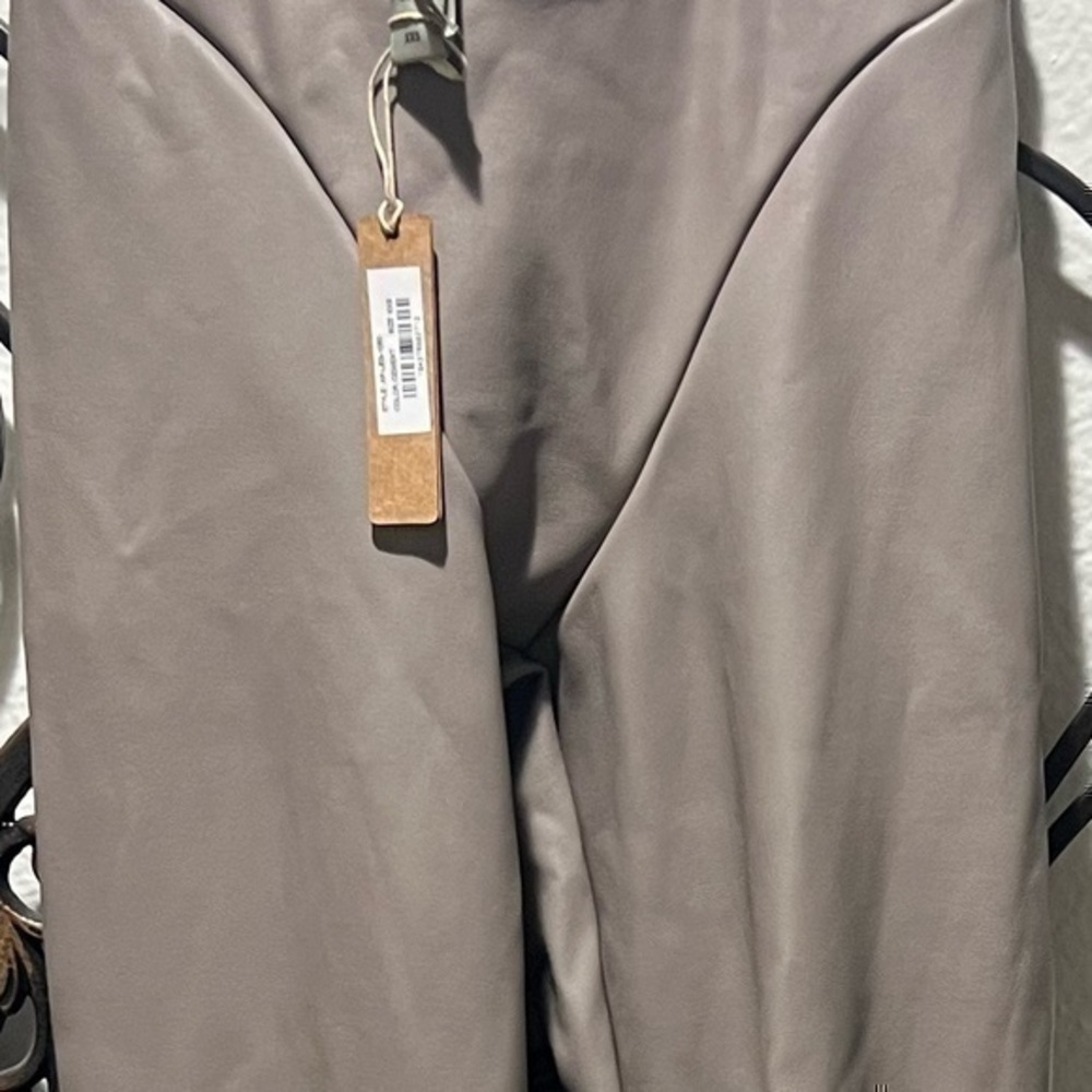 Skims Faux Leather Boot Cut Pants